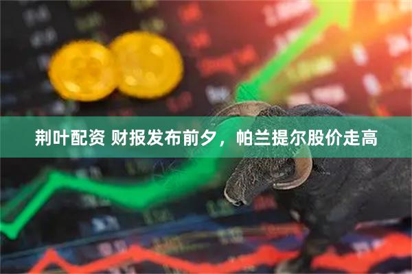 荆叶配资 财报发布前夕，帕兰提尔股价走高